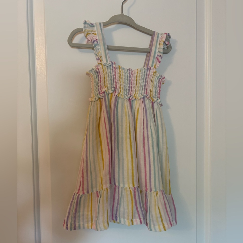 Angel Dear Pastel Striped Kids Dress